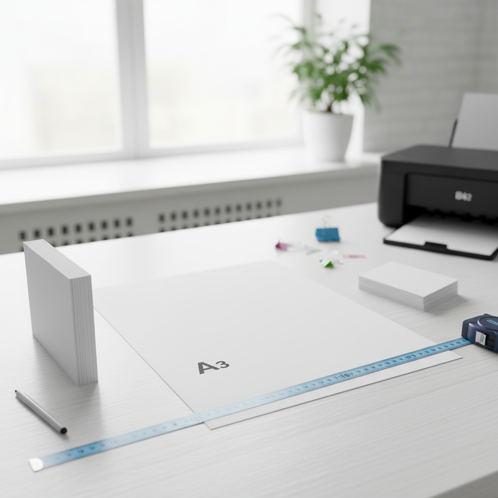 Vergelijking van A3 met andere papierformaten
